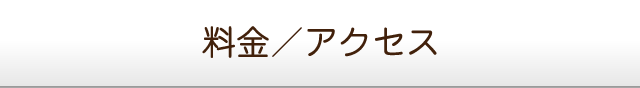 料金／アクセス
